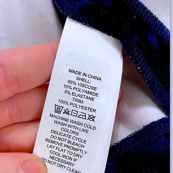 Kate Spade New York Blue Leopard Print 3/4 Sleeve Winter Dress Gold Zipper 2 - Picture 3 of 9